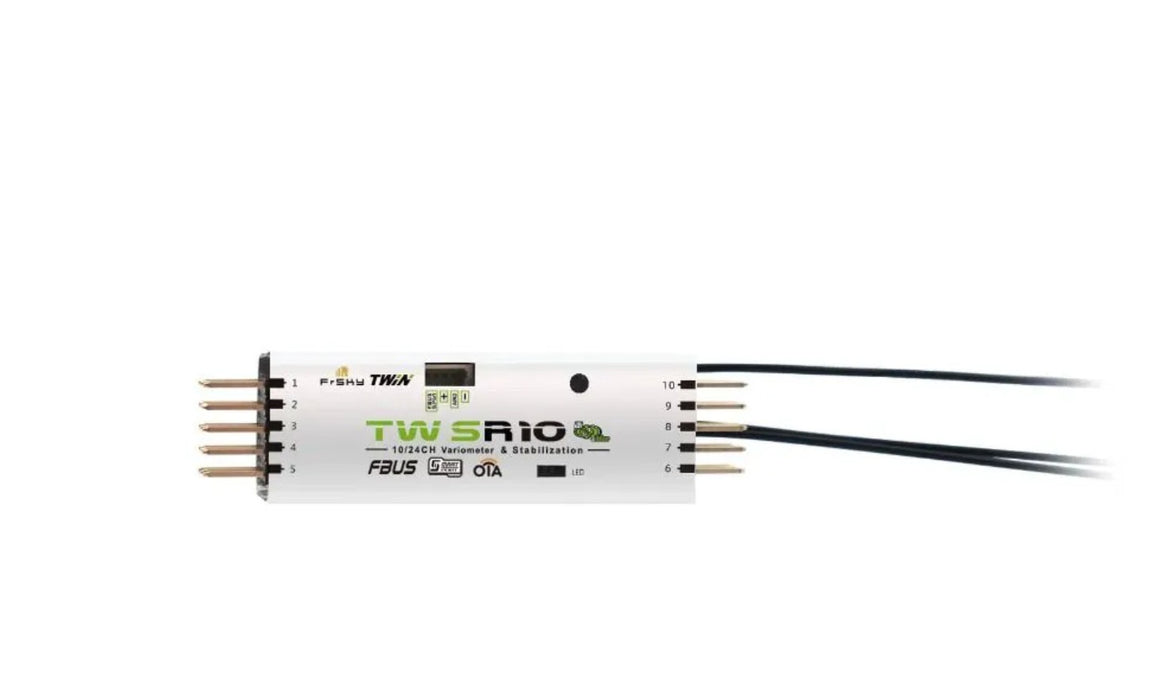 FrSky Twin TW SR10 Stabilized Receiver - Simultaneous Working Dual 2.4Ghz