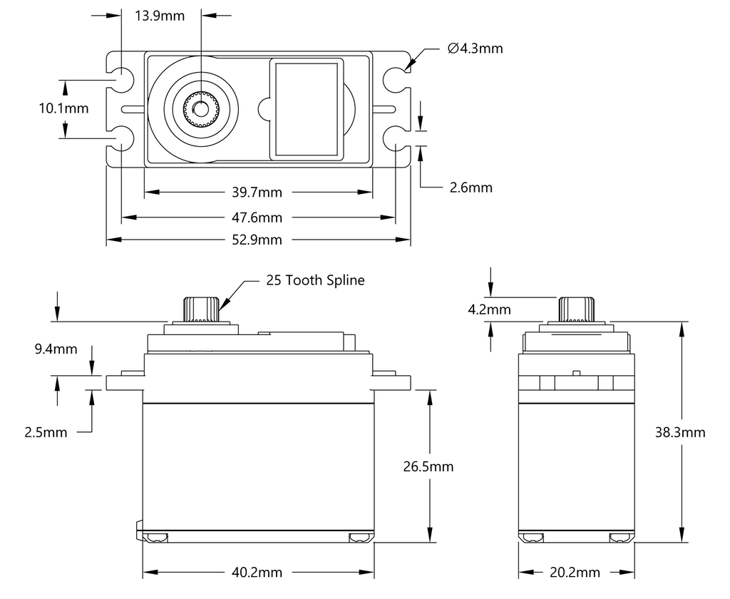 Hitec Analog Sport Servos — Altitude Hobbies
