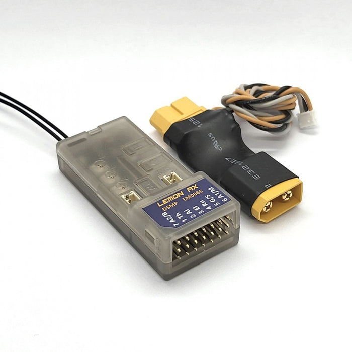 Lemon RX LM0086-XT60X DSMP 7-Ch Telemetry Stabilizer & XT60 Energy Meter (DSMX/DSM2 compatible) (Copy)