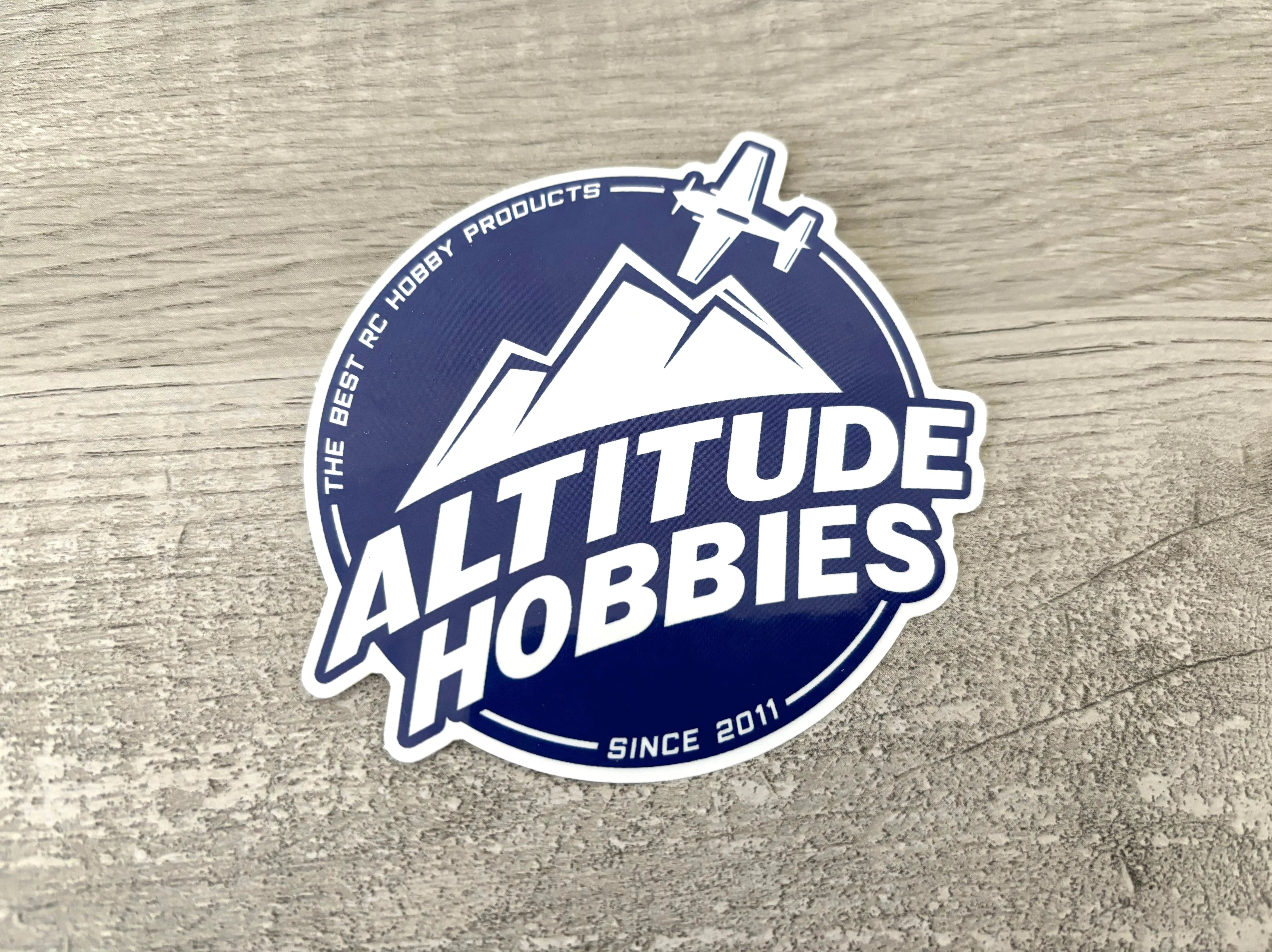 Altitude Hobbies Round Sticker (3.5") Medium Blue Altitude Hobbies