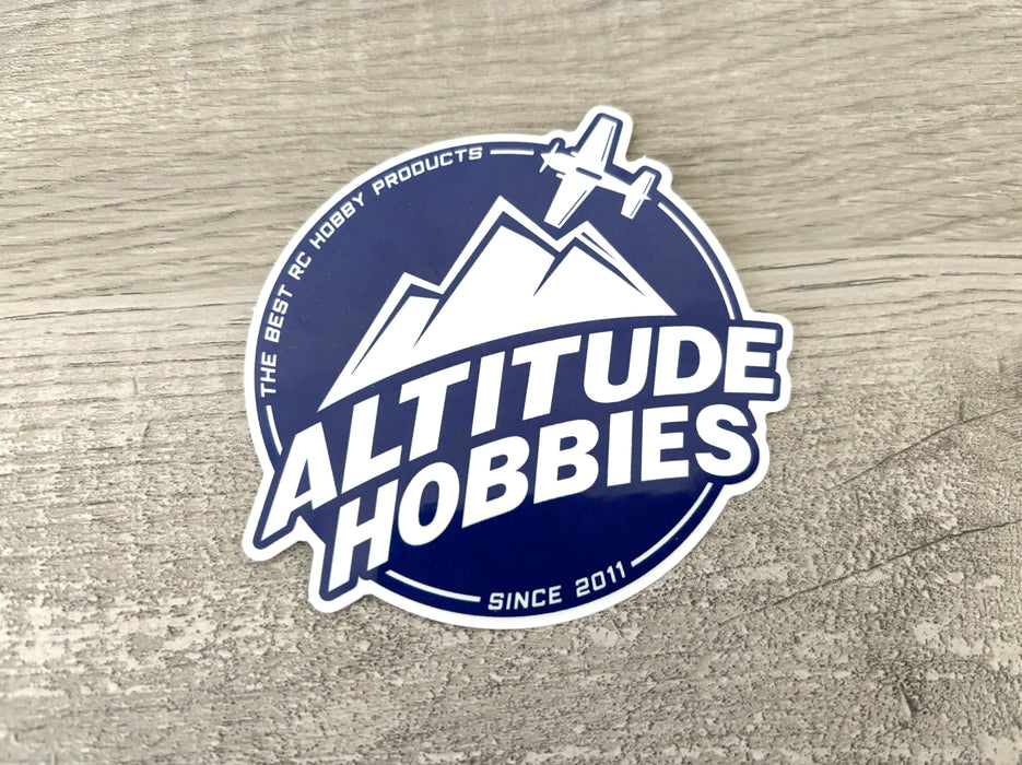 Altitude Hobbies Round Sticker (3.5") Medium Blue