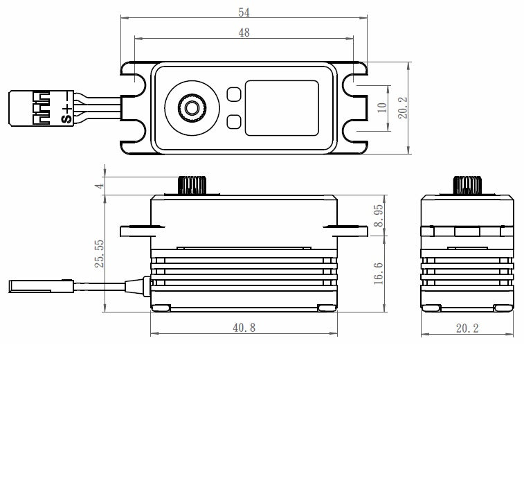 Savox SB-2262SG Monster Torque Low Profile Steel Gear Servo