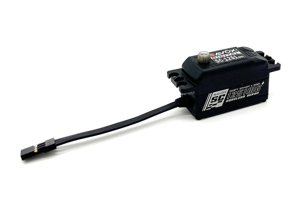 Savox SC-1251MGP-BE Black Edition Low Profile Digital Servo with Soft Start