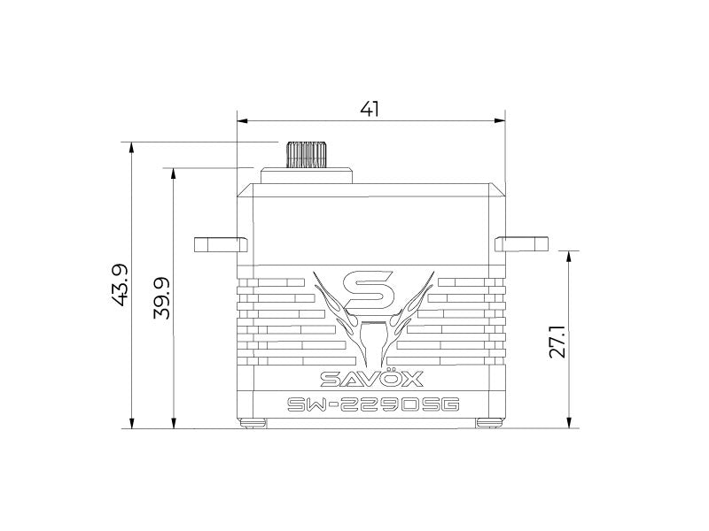 Savox SW-2290SG WATERPROOF Monster Torque Brushless Servo