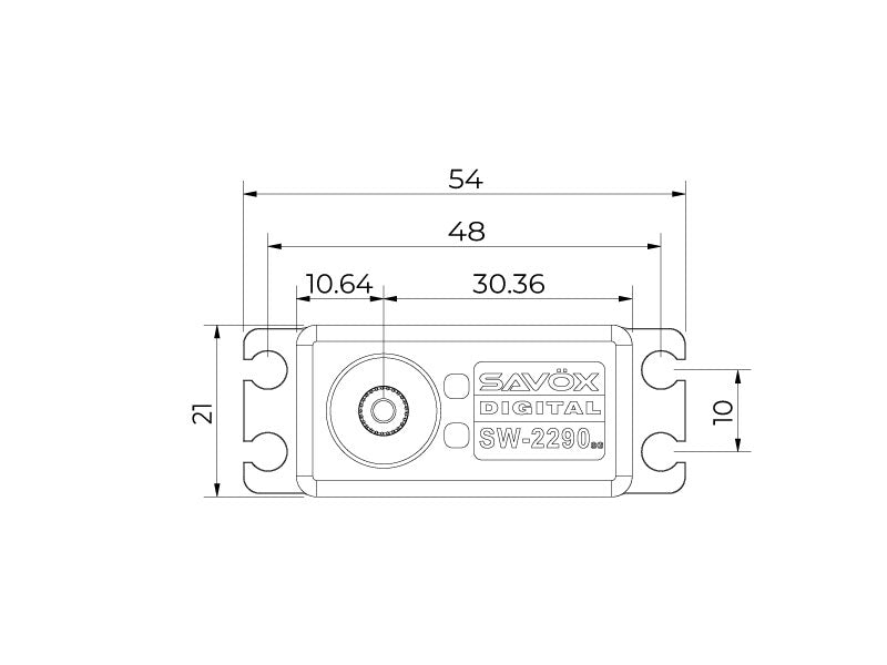 Savox SW-2290SG WATERPROOF Monster Torque Brushless Servo