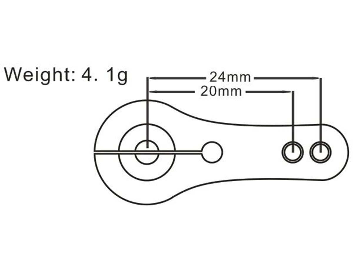 SRT TR-D 25T Servo Horn/Arm