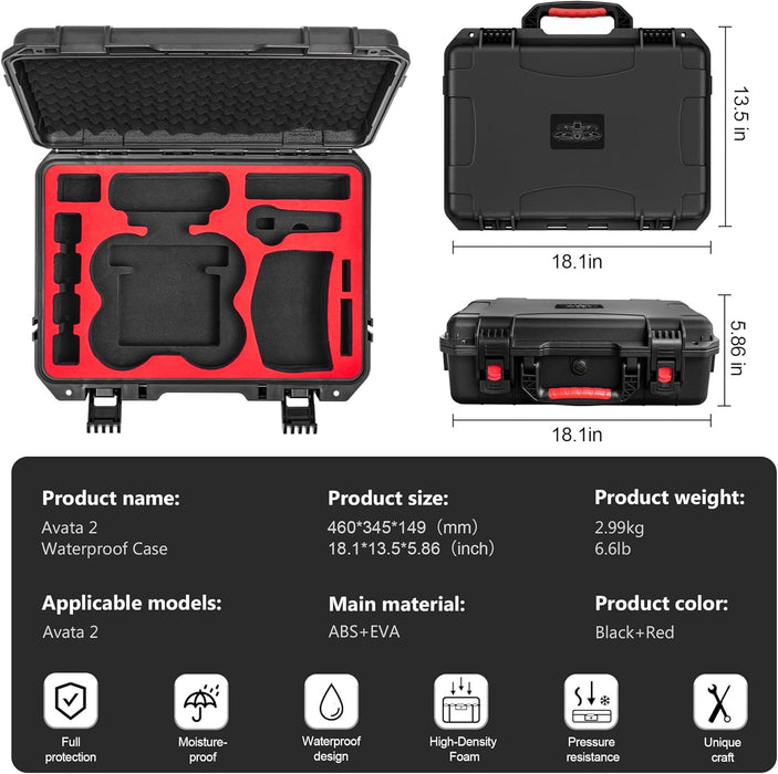 Altitude Drones Hard Carry Case for DJI Avata 2 Drone