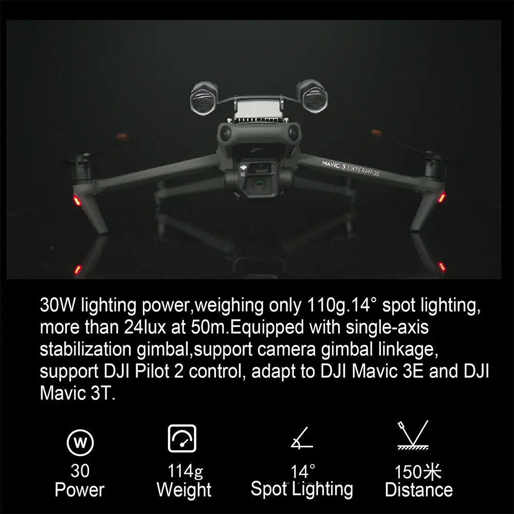 JZ T30 Spotlight for DJI Mavic 3E/Mavic 3T/3TA JZ