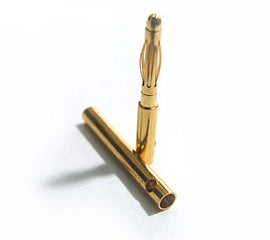 2.0mm Gold Bullet Connectors (3 pairs) - Altitude Hobbies