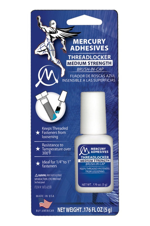 Mercury Adhesives Brush-in-Cap Threadlocker - Altitude Hobbies