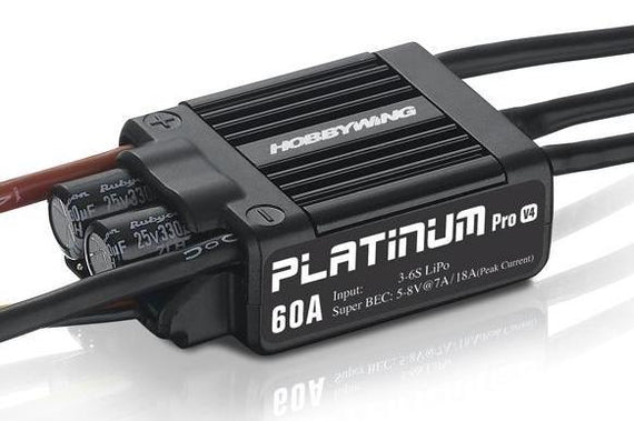 HobbyWing Platinum Pro V4 Series 60A ESC - Altitude Hobbies