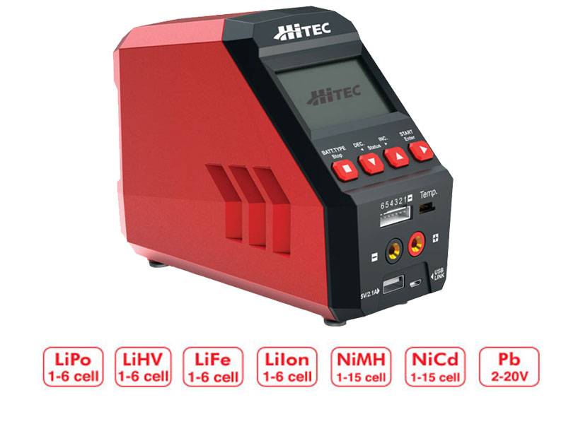 Hitec RDX1 Pro 100W AC/DC Battery Charger/Discharger