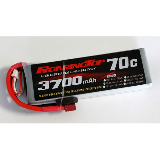 Roaring Top 3700mAh 3s (11.1v) 70C Lipo Battery - Altitude Hobbies